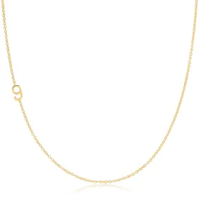 14K GOLD ASYMMETRICAL NUMBER NECKLACE - 9