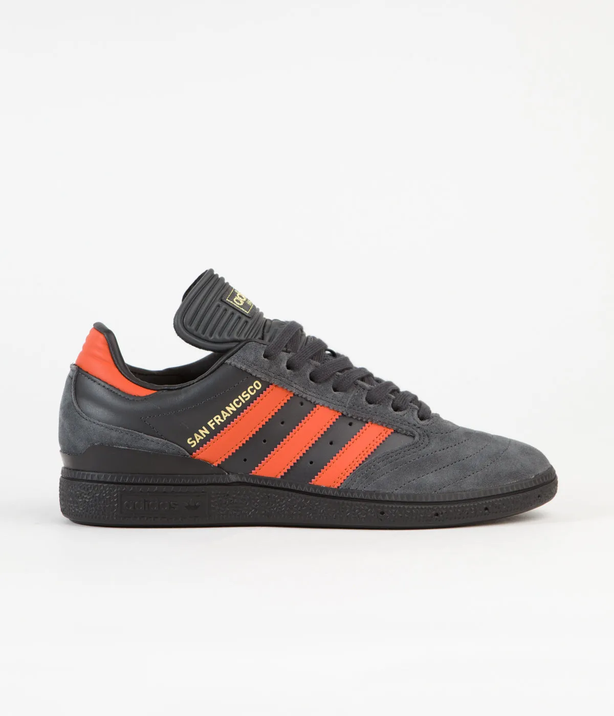 Adidas Busenitz Shoes - Carbon / Collegiate Orange / Core Black