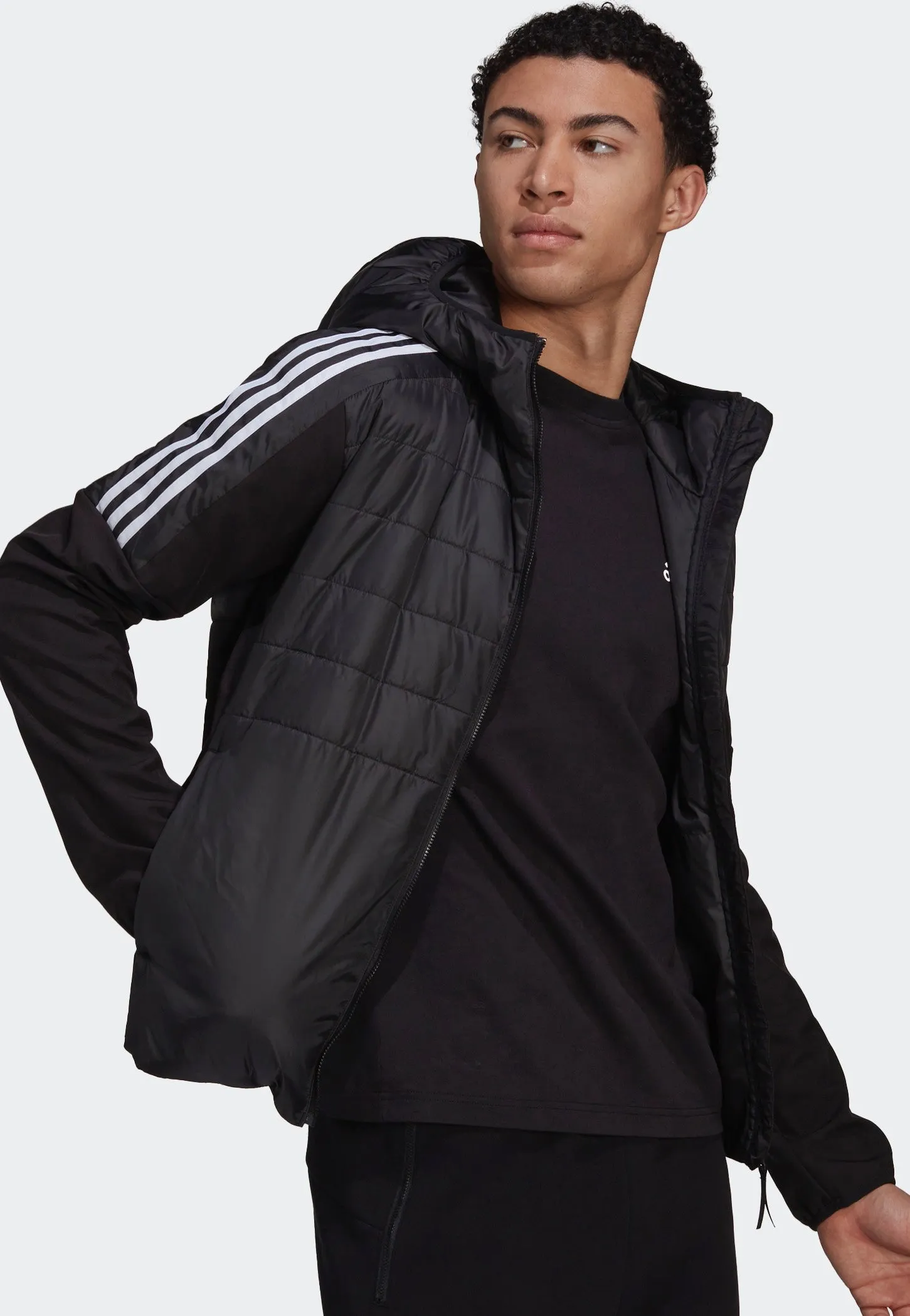 Adidas - Essentials Insulated Hooded Hybrid Black - Jacket