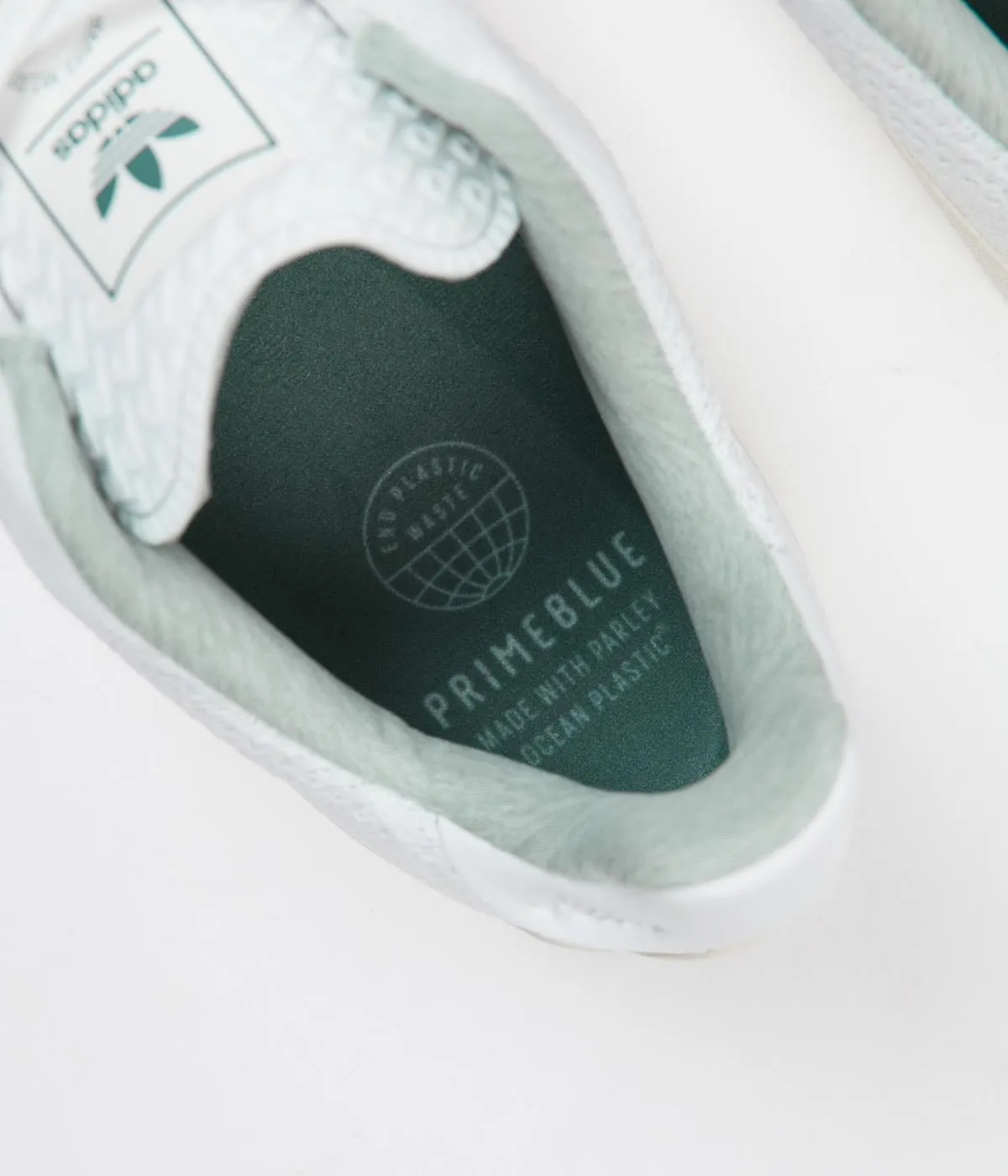 Adidas Puig Primeknit Primeblue Shoes - FTWR White / Hazy Emerald / Hazy Green