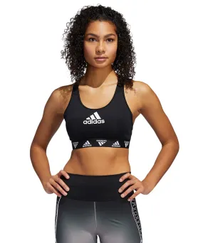 ADIDAS WOMEN'S DONT REST ALPHASKIN BADGE OF SPORTS BRA - BLACK/WHITE