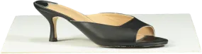 Age of Innocence Black Leather Felicity Mules 5cm UK 7