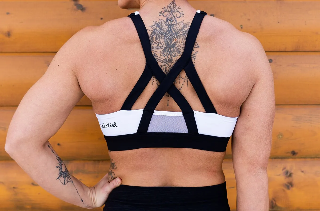 Chestee The Kels - Tuxedo Sports Bra