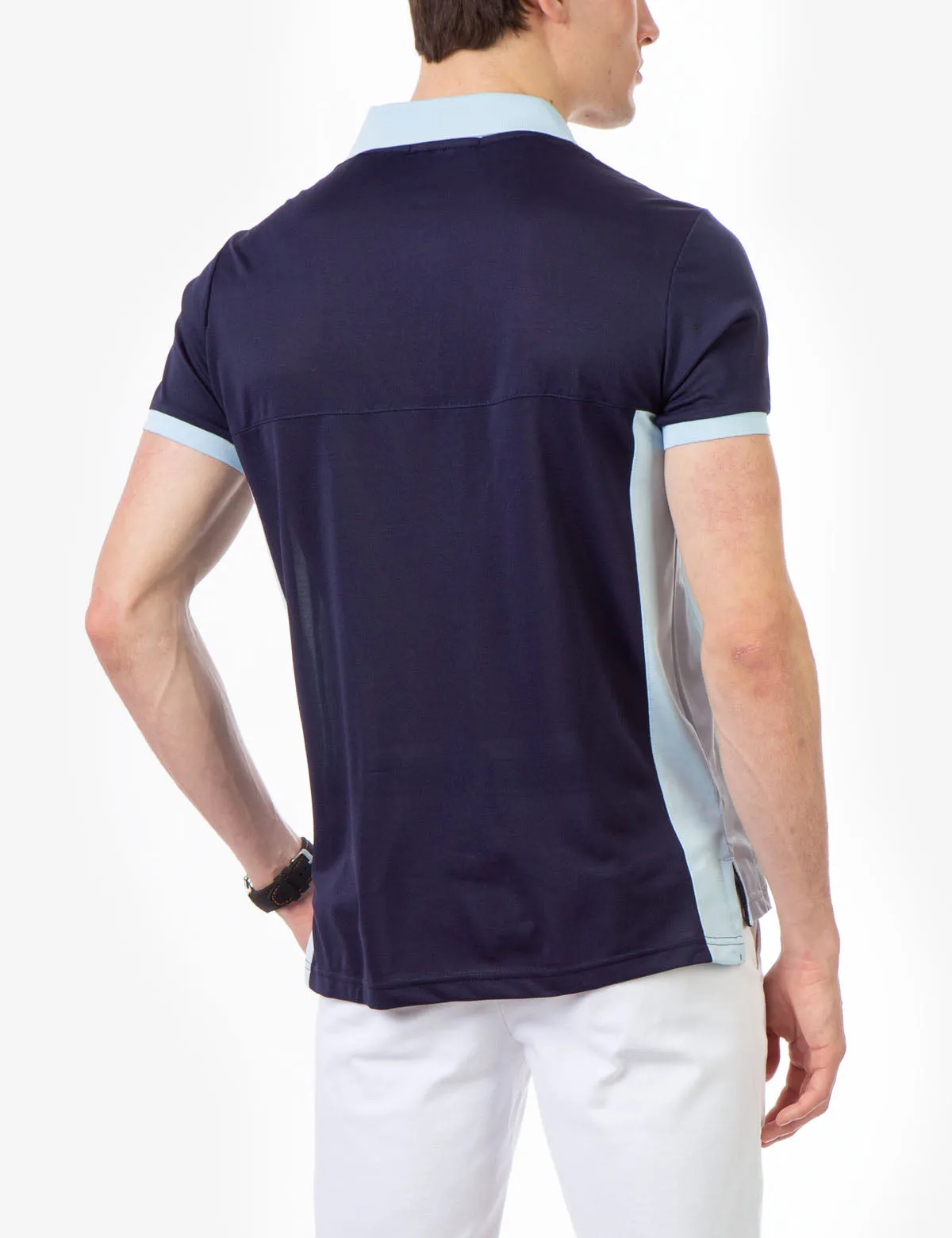 COLORBLOCK PIQUE GOLF SHIRT