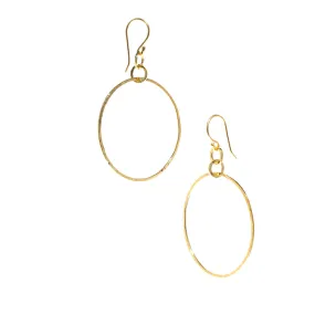 Hoop Treasure Earrings Gold Vermeil