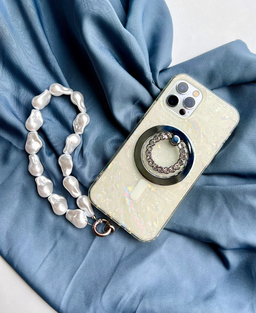 Ivory Pearl Phone Bracelet