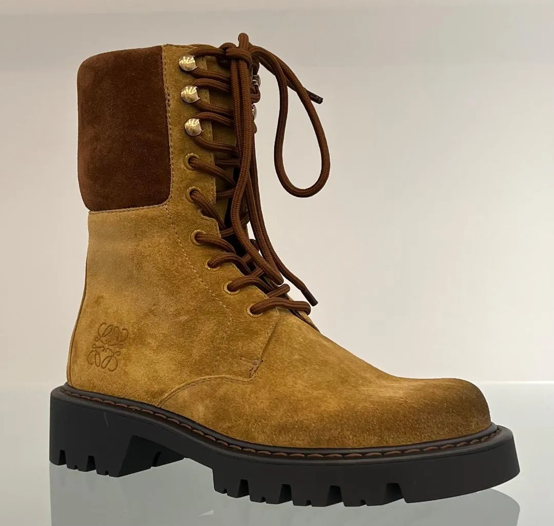 L815285XA Sierra suede combat boot