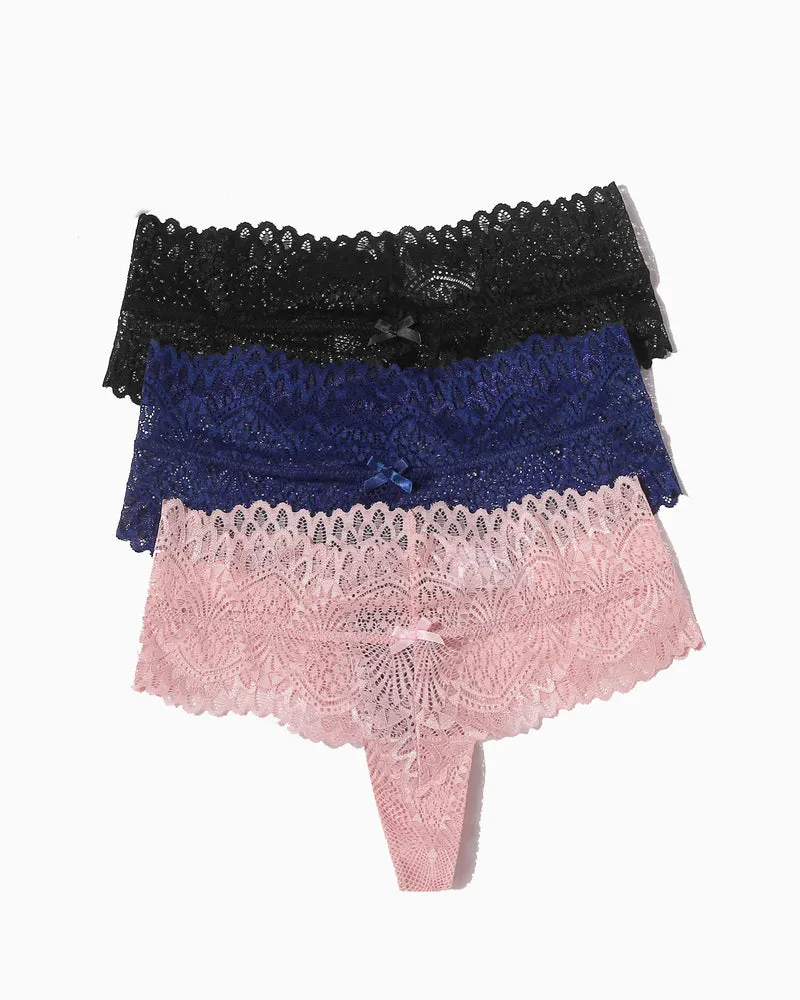 Lace Panties Low Waist Thong