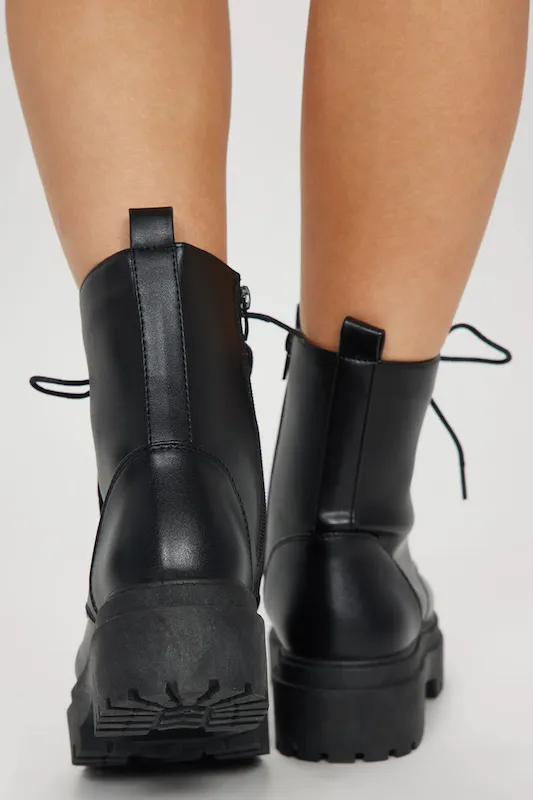 Lace up Combat Booties