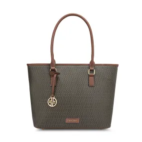 Lavie Luxe Mono Sherry Pro Choco Large Women's Handbag