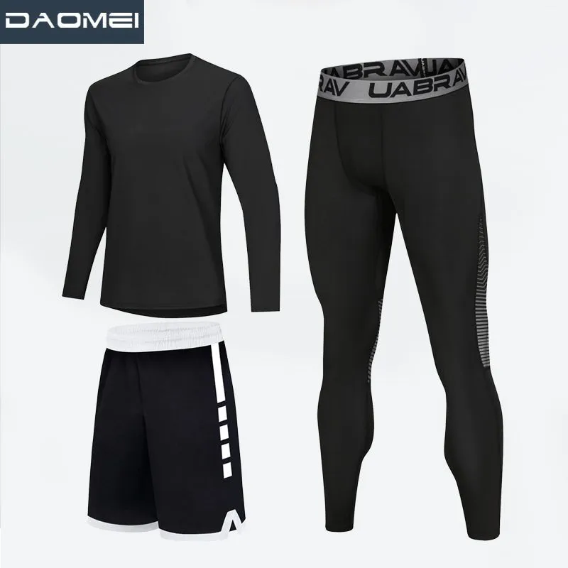 Men's Sports Wear Compression Leggings - High Elastic Quick-Drying Fitness Tracksuit