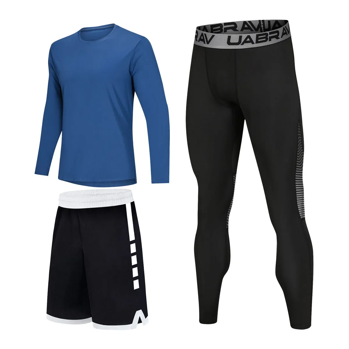 Men's Sports Wear Compression Leggings - High Elastic Quick-Drying Fitness Tracksuit