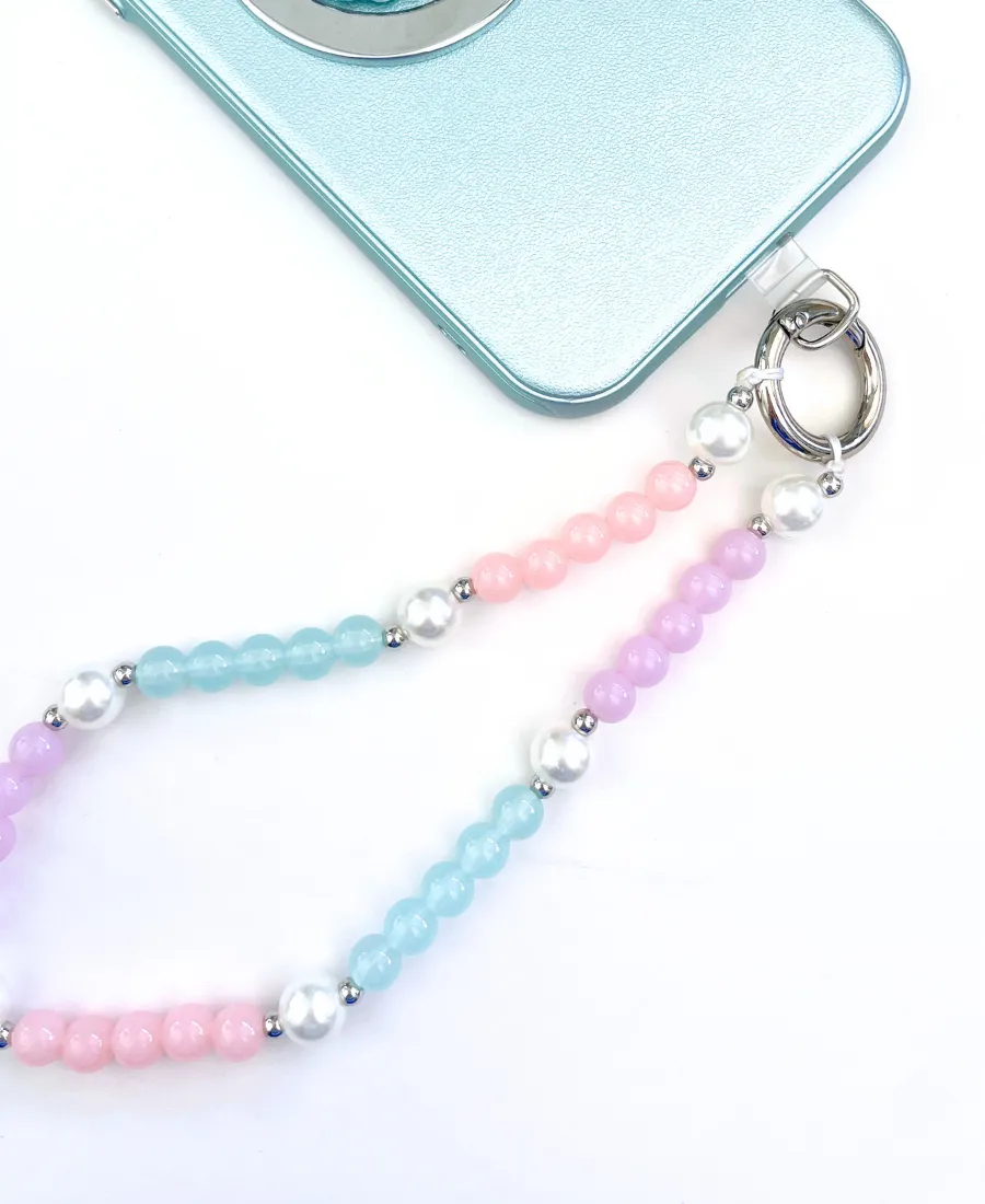 Pastel Bead Phone Bracelet