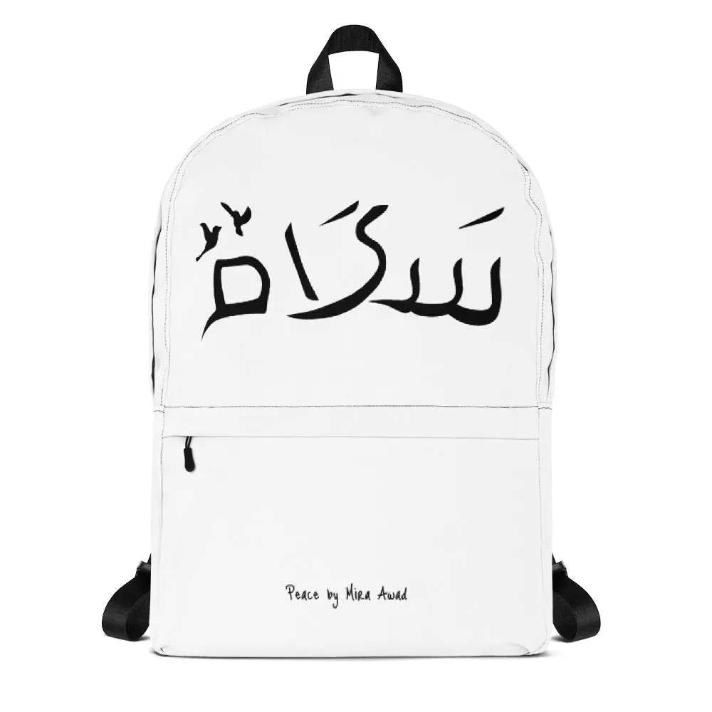 Peace Backpack - White