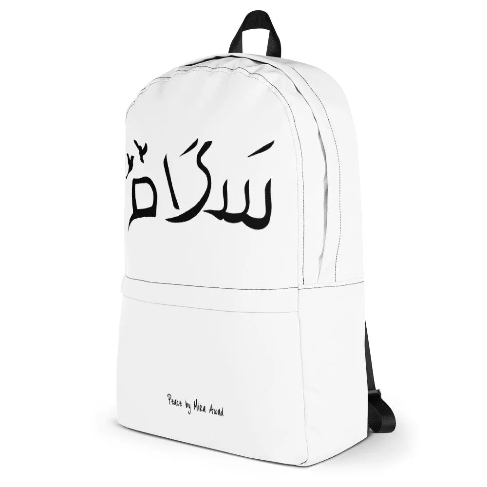 Peace Backpack - White