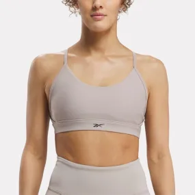 Reebok Apparel Women Lux Strappy Sports Bra ASH