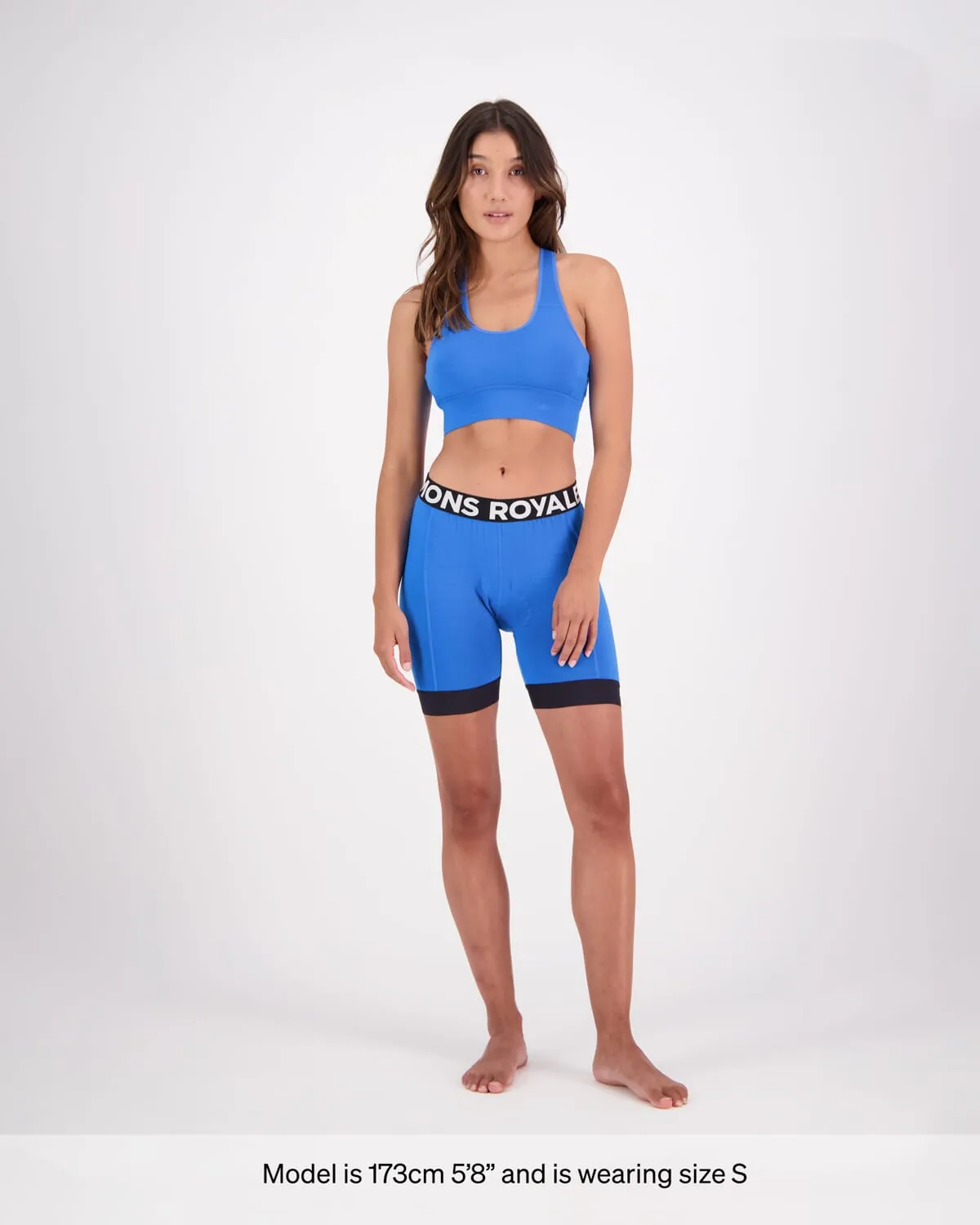 Stratos Merino Sports Bra - Pop Blue