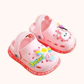 Summer Kids Sandals Children Hole Shoes Slippers Soft Anti-Skid Cartoon DIY Design Hole Baby Sandy Beach For Boys Girls